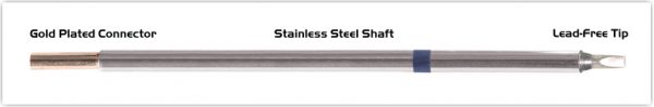 Thermaltronics M6CH175 Chisel 30deg  2.5mm (0.10") interchangeable for Metcal STTC-036