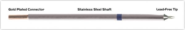 Thermaltronics M6CH178 Chisel 30deg 1.0mm (0.04") interchangeable for Metcal STTC-025