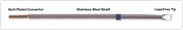 Thermaltronics M6CH250 Chisel Extra Large 5.0mm (0.20") interchangeable for Metcal STTC-017