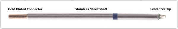 Thermaltronics M6CP200 Chisel 30deg 2.5mm (0.10") interchangeable for Metcal STTC-036P