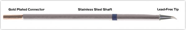 Thermaltronics M6SB276 Bent Sharp 30deg 0.5mm (0.02") interchangeable for Metcal STTC-044