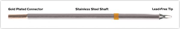 Thermaltronics M7CH177 Chisel 30deg 1.5mm (0.06") interchangeable for Metcal STTC-138