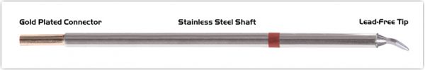 Thermaltronics M8CB226 Chisel Bent 30deg 1.5mm (0.06") interchangeable for Metcal STTC-899