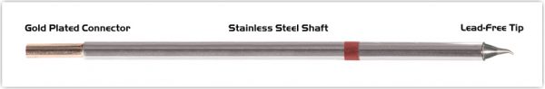 Thermaltronics M8SB275 Bent Sharp 30deg 0.4mm (0.016") interchangeable for Metcal STTC-826