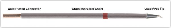 Thermaltronics M8SB276 Bent Sharp 30deg 0.5mm (0.02") interchangeable for Metcal STTC-844