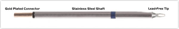 Thermaltronics PM60CH176 Chisel 30deg 1.78mm (0.07") interchangeable for Metcal STP-CH20