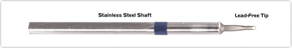 Thermaltronics S60LR018A Chisel Long Reach 1.78mm (0.07") interchangeable for Metcal SSC-642A