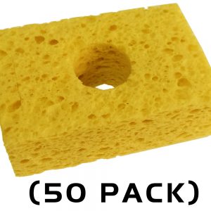 Thermaltronics SPG-50 Yellow, Sponge, (3.2" X 2.1") (50 PACK) interchangeable for Metcal AC-YS3-P